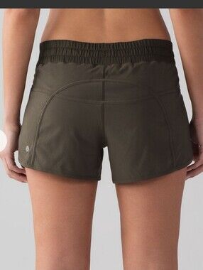 Lululemon Tracker Short IV (4-way Stretch 4" ) Dark Olive